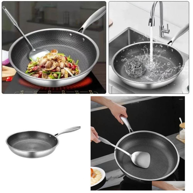 Patelnia stalowa 26 cm powłoka "plaster miodu"  indukcja gaz Masterpan MP 2334