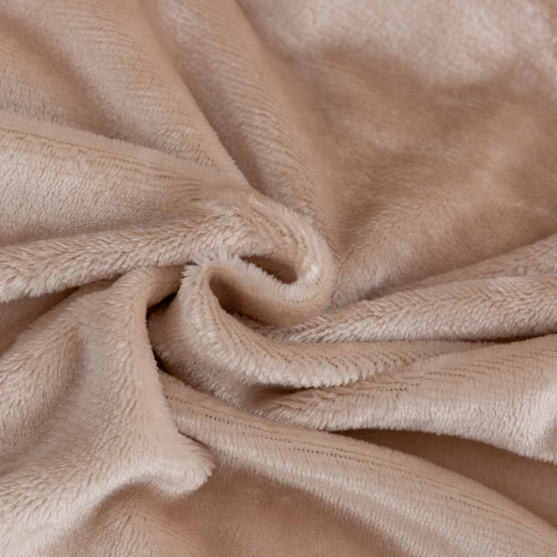 Pościel haftowana 160x200 mikrofibra "miś" Cotton World gruba 3 części 2877 beżowe