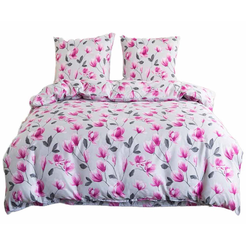 Pościel 200X220 bawełna satynowa dwustronna Cotton World gruba 3 części AML 2836