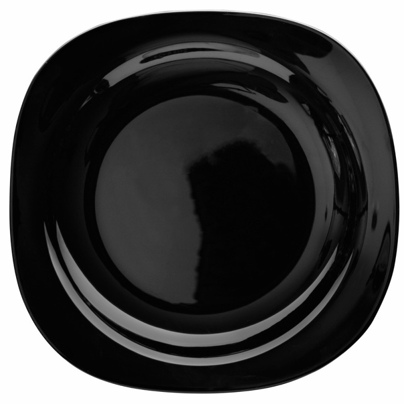 Serwis obiadowy 18 elementów dla 6 osób MG Home Pavia Black  zestaw talerzy czarne talerze