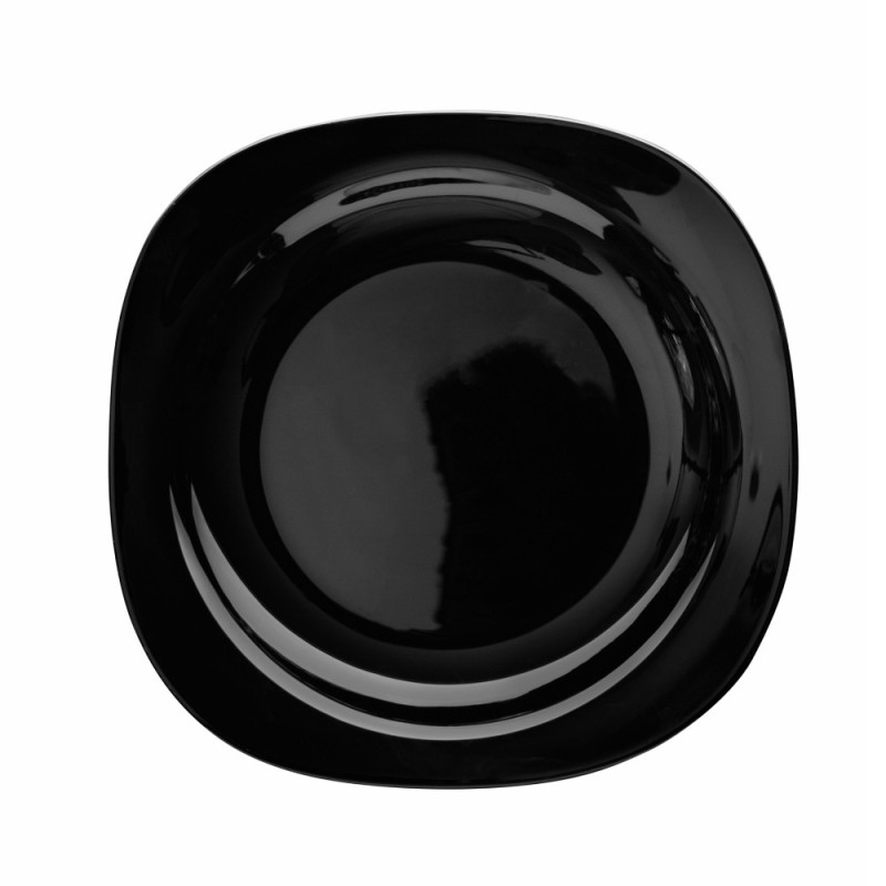 Serwis obiadowy 18 elementów dla 6 osób MG Home Pavia Black  zestaw talerzy czarne talerze
