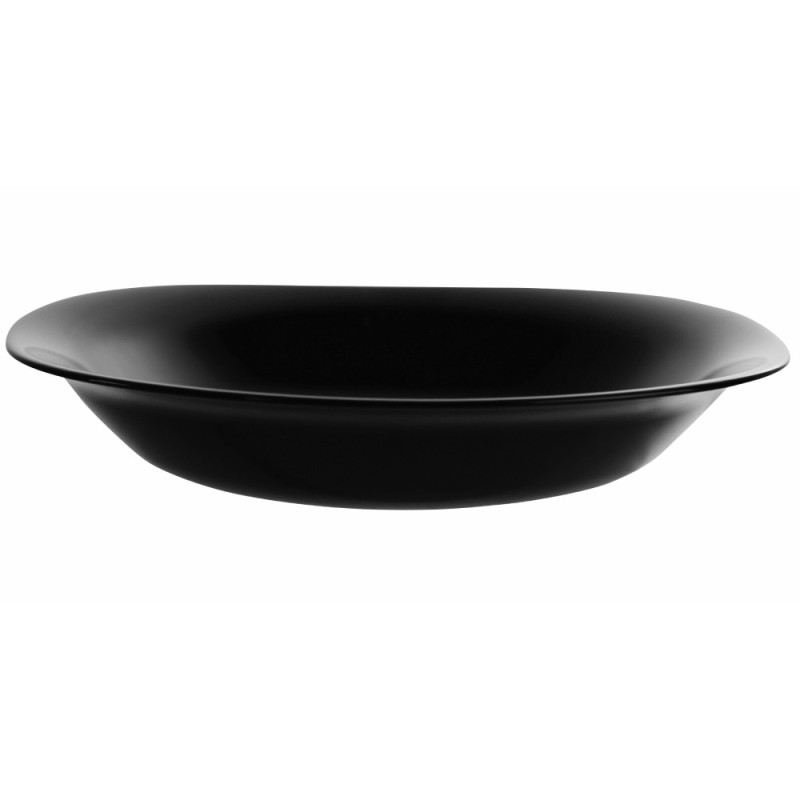 Serwis obiadowy 18 elementów dla 6 osób MG Home Pavia Black  zestaw talerzy czarne talerze