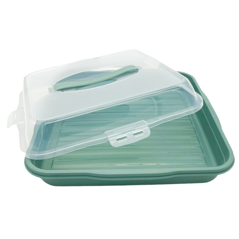 Pojemnik plastikowy na ciasto kwadratowy 35x35x11 cm Tragar 30308