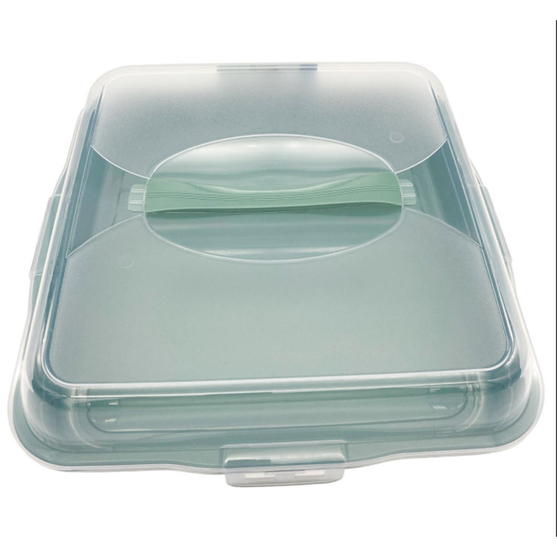 Pojemnik plastikowy na ciasto kwadratowy 35x35x11 cm Tragar 30308