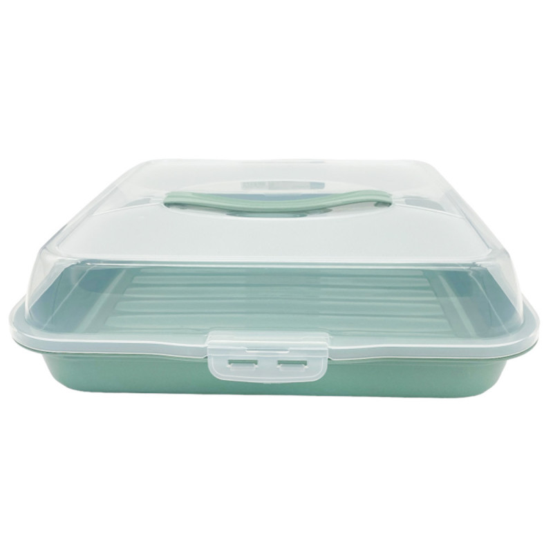 Pojemnik plastikowy na ciasto kwadratowy 35x35x11 cm Tragar 30308
