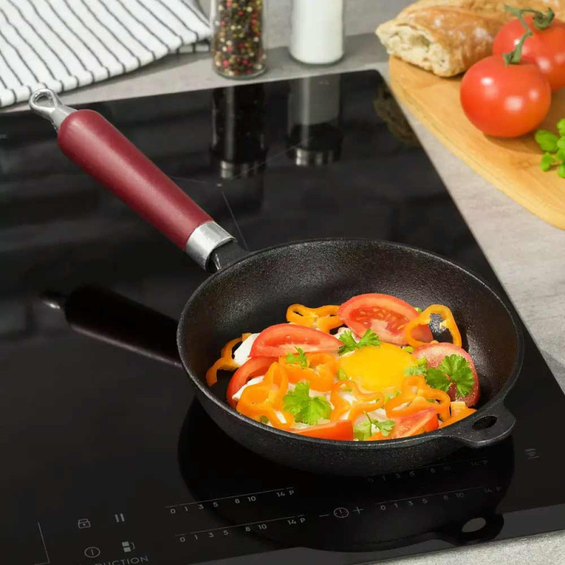 Patelnia żeliwna KingHoff KH 1119 ciężka na indukcję 28 cm