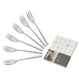 Widelczyki weselne Amefa Palmon 8410 do tortu 6 sztuk sztućce restauracyjne