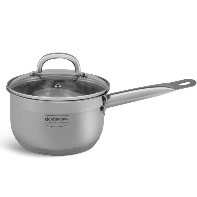 Rondel stalowy z pokrywką 1.9 L mały garczek 16 cm Edenberg EB 6013