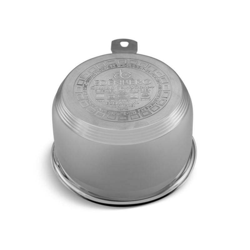 Rondel stalowy z pokrywką 1.9 L mały garczek 16 cm Edenberg EB 6013