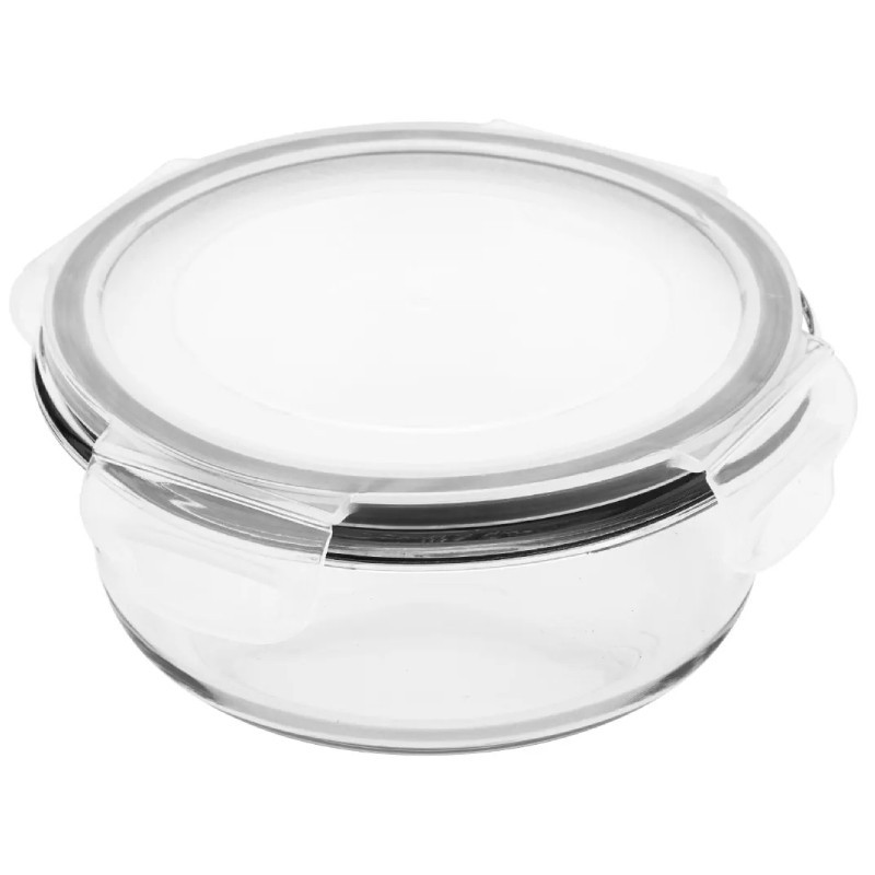 Pojemniki szklane okrągłe lunchbox Altom Fresh zestaw 3 sztuki żaroodporne hermetyczne
