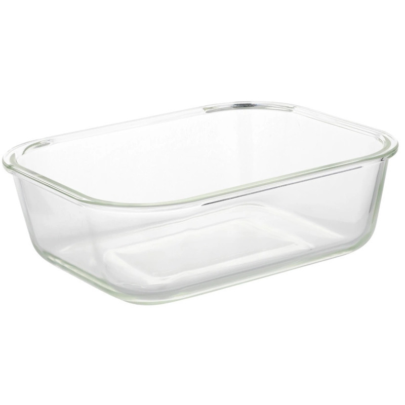 Pojemniki szklane prostokątne lunchbox Florina Frigo zestaw 4 sztuki żaroodporne hermetyczne  1040/640/370/150 ml