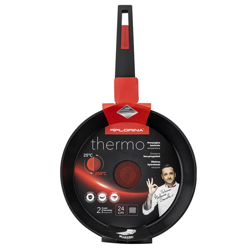 Patelnia z czujnikiem temperatury 24 cm Florina Thermo Sensor na indukcję