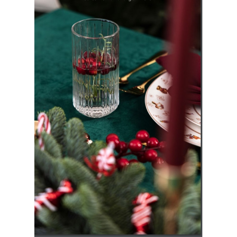 Szklanki wysokie do wody whisky Florina Stretto 390 ml szklane zestaw 6 sztuk