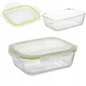 Szklany pojemnik 370 ml na żywność jedzenie Florina Frigo pudełko z pokrywką lunchbox prostokątny hermetyczny