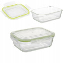 Szklany pojemnik 150 ml na żywność jedzenie Florina Frigo pudełko z pokrywką lunchbox prostokątny hermetyczny