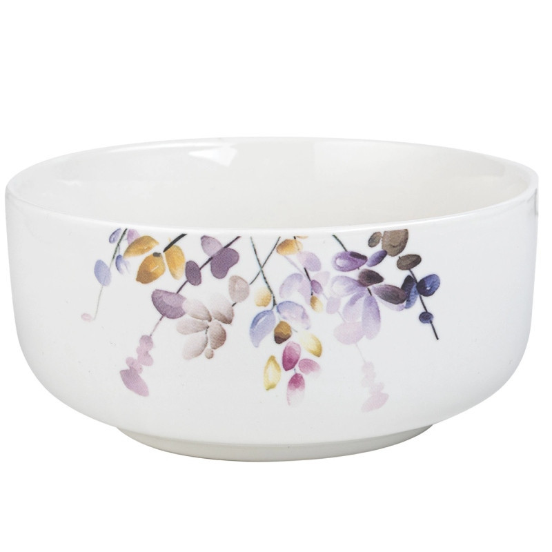 Serwis obiadowy porcelanowy Florina Japandi 18 elementów zestaw talerzy dla 6 osób piękny wzór kwiaty