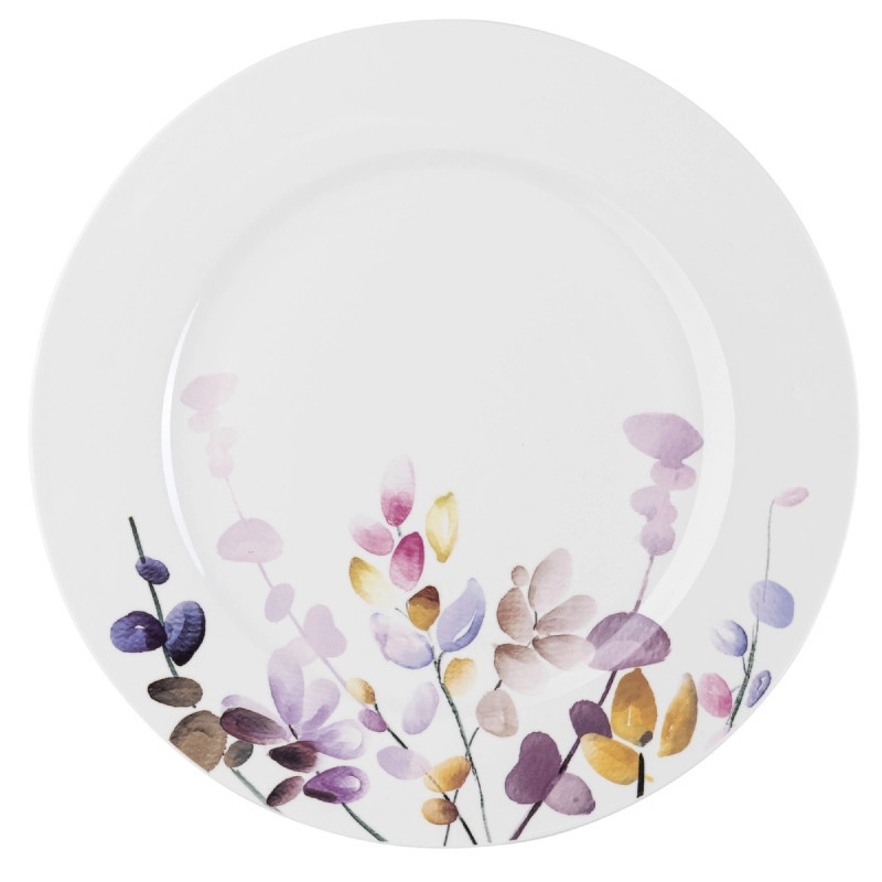 Serwis obiadowy porcelanowy Florina Japandi 30 elementów zestaw talerzy filiżanki dla 6 osób piękny wzór kwiaty
