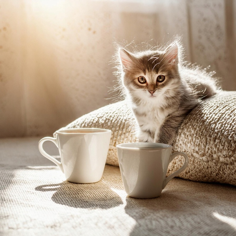 Serwis kawowy porcelana biały na 6 osób Glasmark Maja zestaw 6 filiżanek 230 ml ze spodkami
