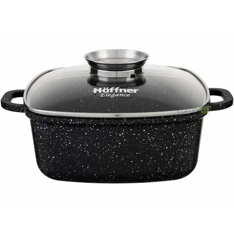 Garnki marmurowe Hoffner HF 7766 Zestaw 3 granitowe garnki indukcyjne
