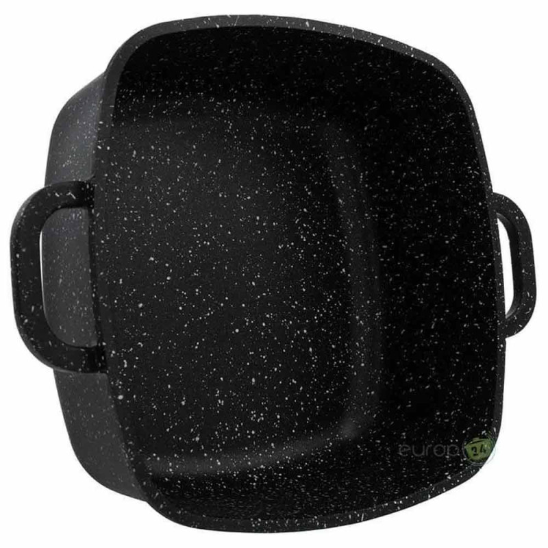 Garnki marmurowe Hoffner HF 7766 Zestaw 3 granitowe garnki indukcyjne