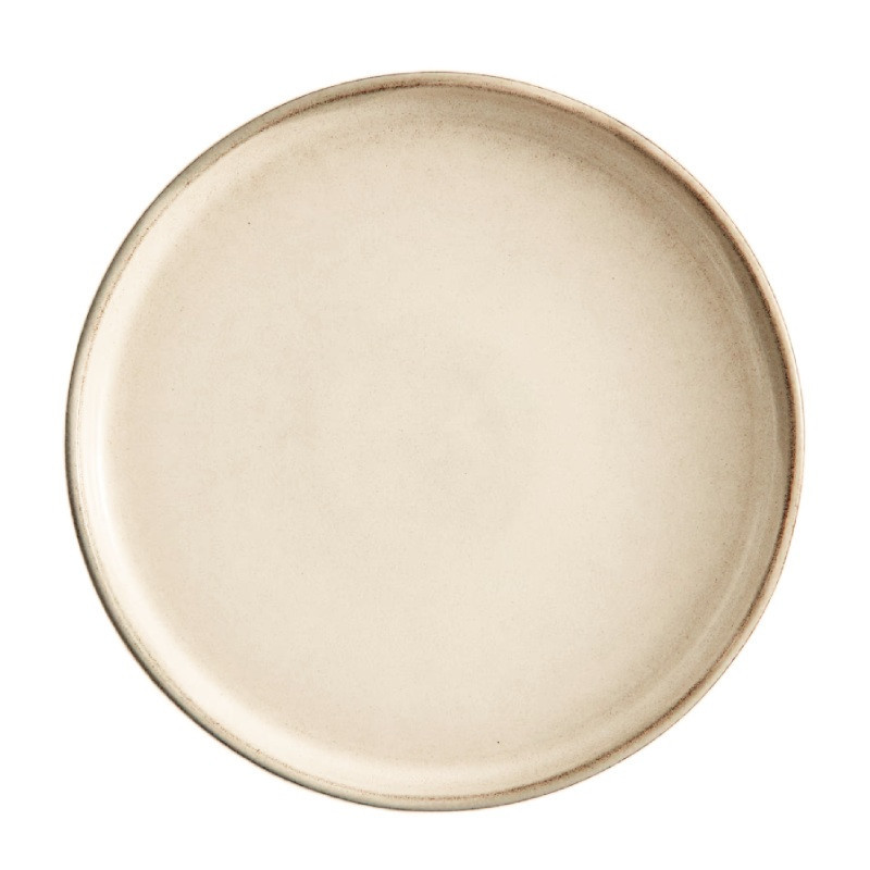 Serwis obiadowy porcelanowy Florina Evia 24 elementy z kubkiem zestaw talerzy dla 6 osób retro