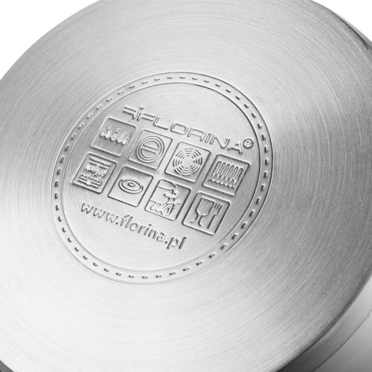 Zestaw 3 garnków stalowych nierdzewnych małych 2.5/3.4/6 L Florina Oliver by Mateusz Gessler indukcja gaz
