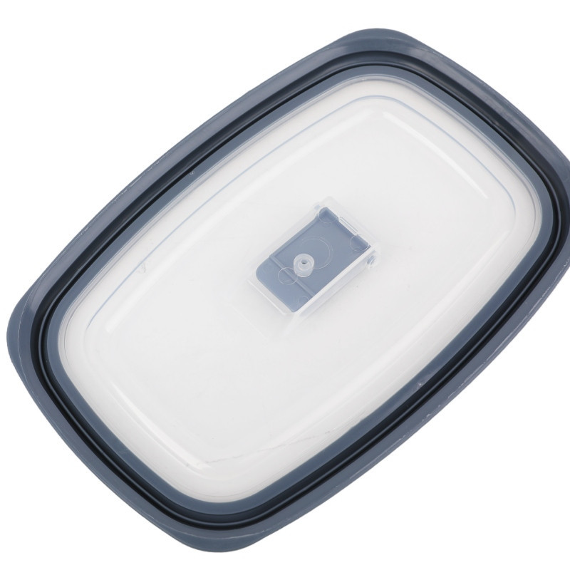 Pojemniki prostokątne lunchbox MG Home Misto zestaw 5 sztuk hermetyczne  2700/1800/1150/650/340 ml szare