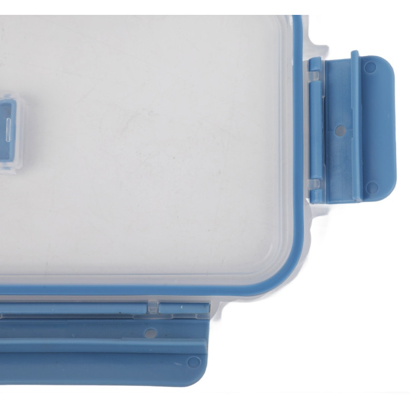 Pojemniki prostokątne lunchbox MG Home Misto zestaw 3 sztuki hermetyczne 1350/600/250 ml turkusowe