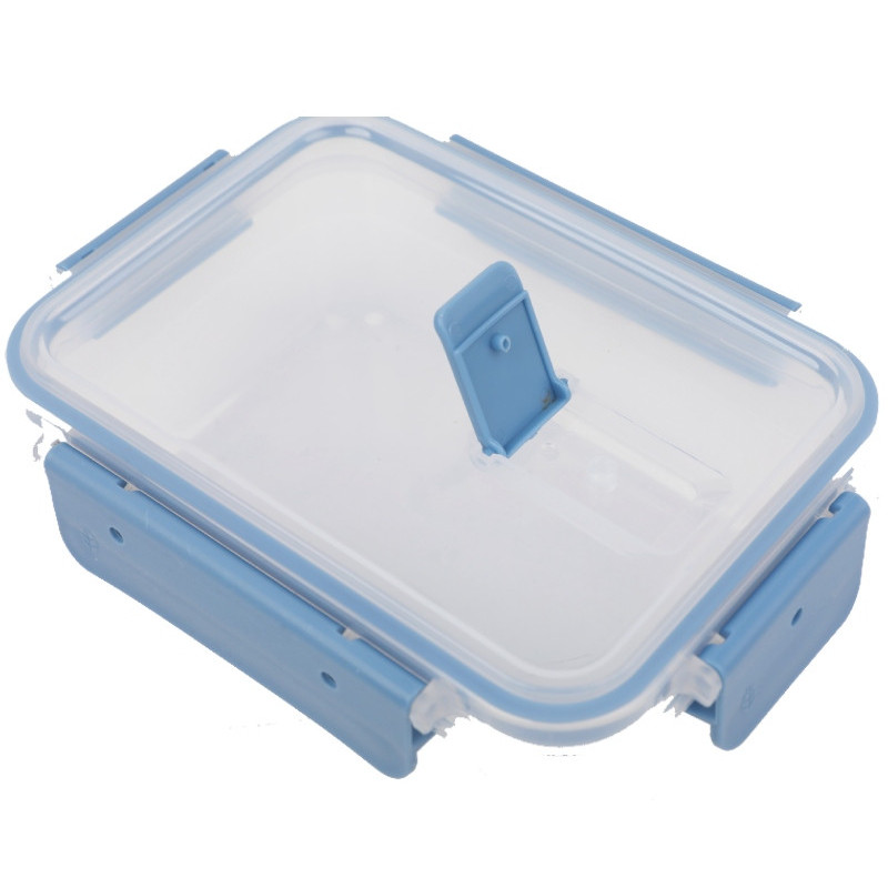 Pojemniki prostokątne lunchbox MG Home Misto zestaw 3 sztuki hermetyczne 1350/600/250 ml turkusowe