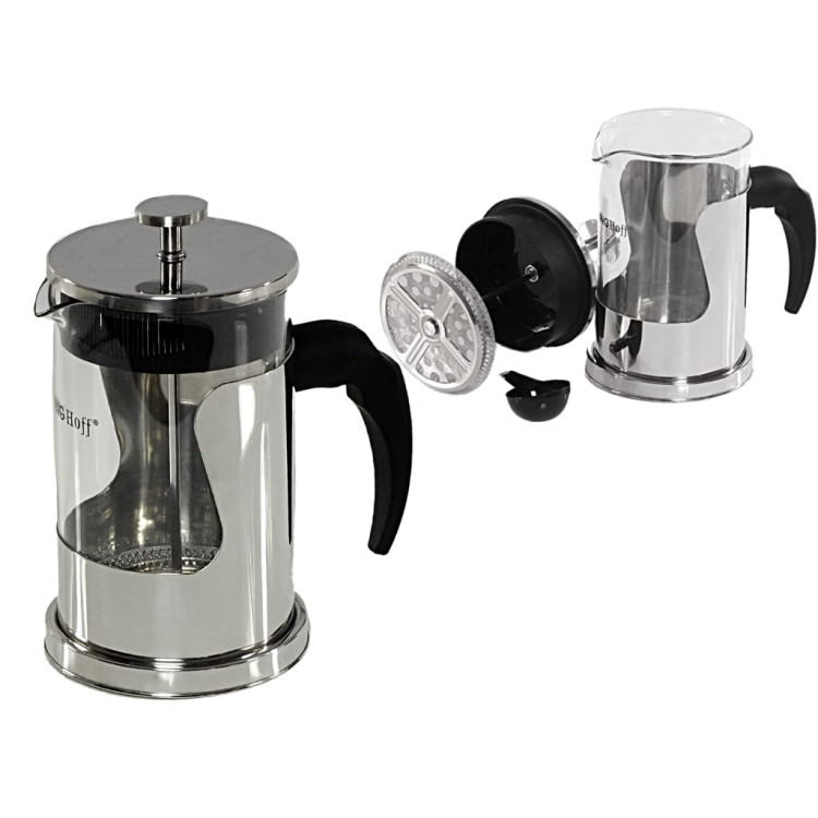 Szklany zaparzacz KingHoff KH 4840  do herbaty 600 ml ziół kawy dzbanek Szklany zaparzacz KingHoff KH 4840  do herbaty 600 ml ziół kawy dzbanek