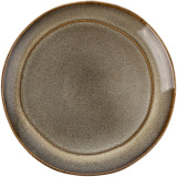 Talerz obiadowy 26.5 cm porcelanowy Florina Bergen brązowy retro