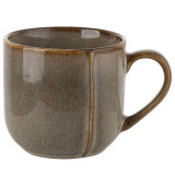 Kubek z uchem 390 ml porcelanowy Florina Bergen duży brązowy retro