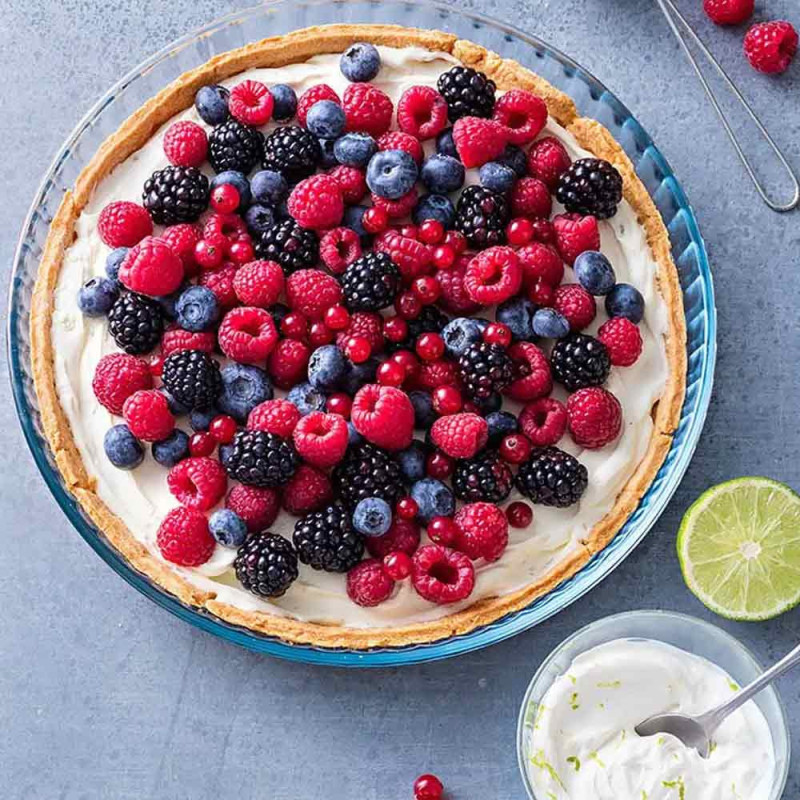 Szklana forma do tarty 26 cm naczynie żaroodporne 2.1 L Pyrex 818 P