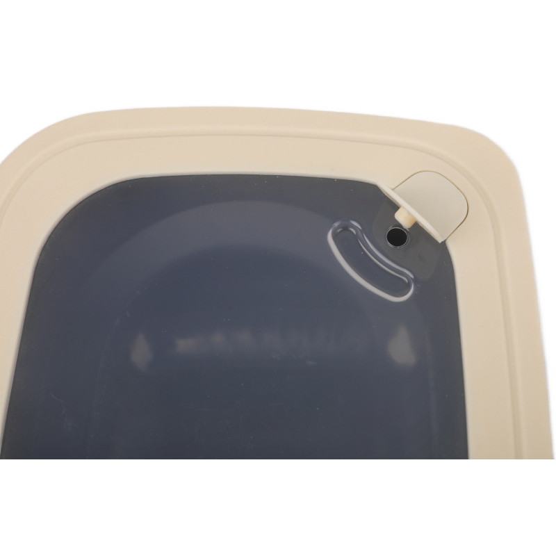 Pojemniki prostokątne lunchbox MG Home Misto zestaw 4 sztuk hermetyczne 4500/2700/1400/650 ml szare