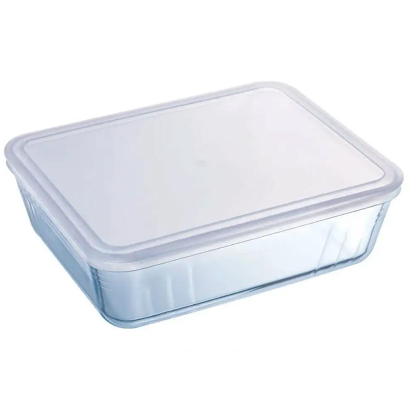 Pojemnik szklany prostokątny 4 L naczynie żaroodporne z pokrywką Cook&Freez Pyrex 244 P