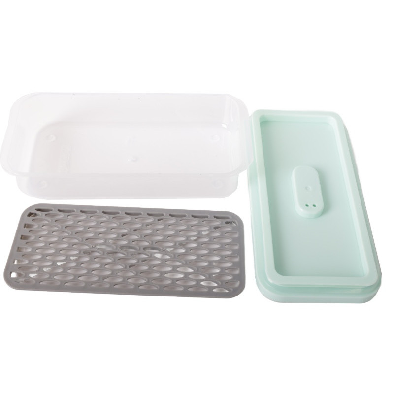 Pojemniki z podkładką lunchbox MG Home Misto zestaw 6 sztuk hermetyczne 1400/1200/650/650/300/300 ml miętowe