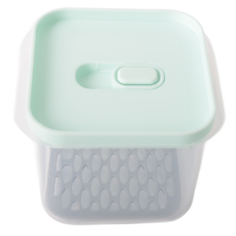 Pojemniki z podkładką lunchbox MG Home Misto zestaw 6 sztuk hermetyczne 1400/1200/650/650/300/300 ml miętowe