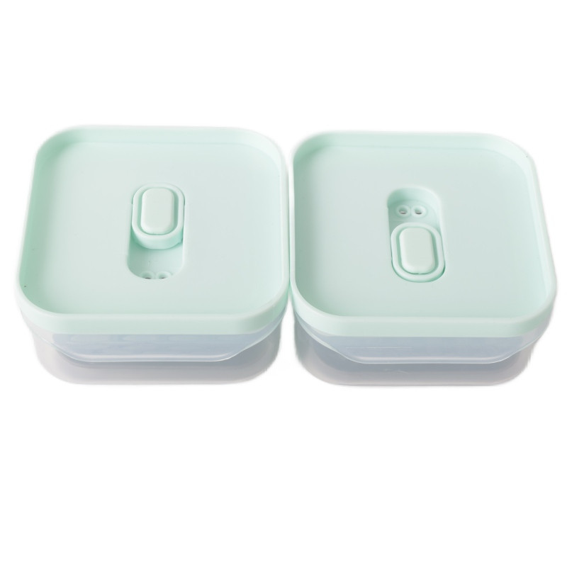 Pojemniki z podkładką lunchbox MG Home Misto zestaw 6 sztuk hermetyczne 1400/1200/650/650/300/300 ml miętowe