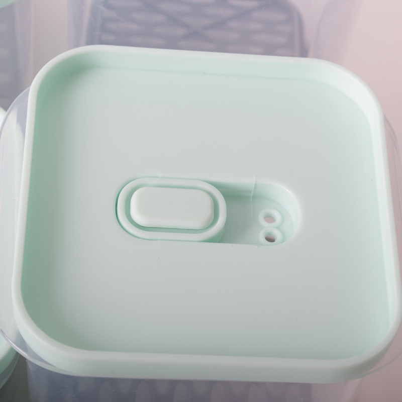 Pojemniki z podkładką lunchbox MG Home Misto zestaw 6 sztuk hermetyczne 1400/1200/650/650/300/300 ml miętowe