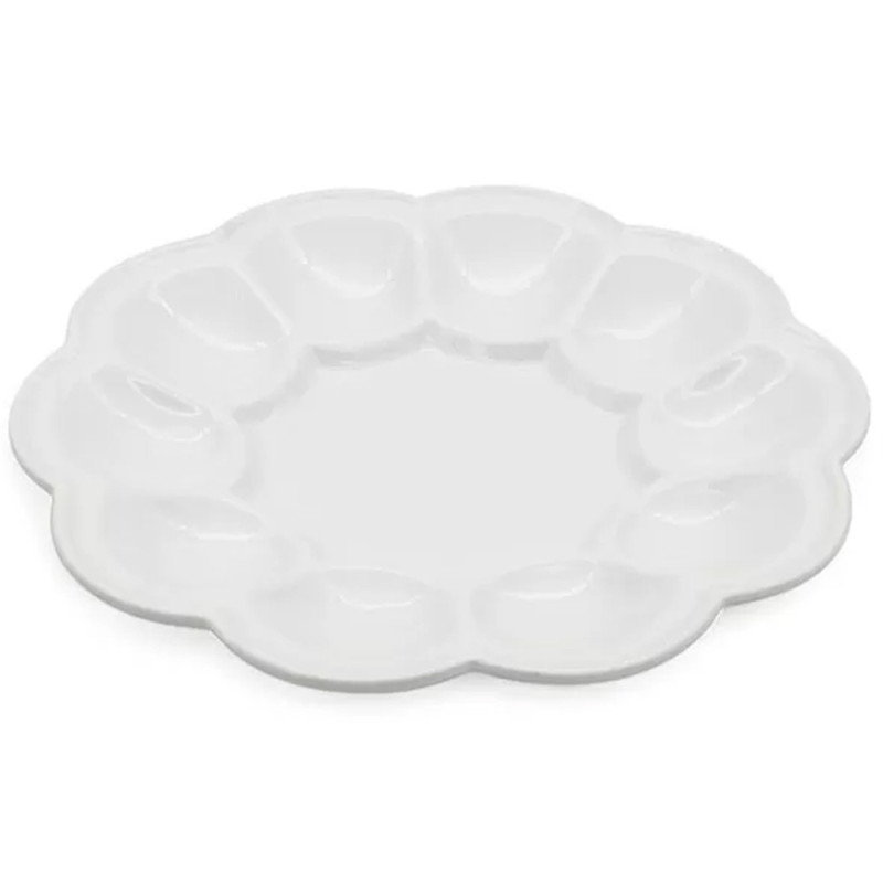 Talerz do jajek na Wielkanoc na 12 jajek porcelana biały Tragar TR 43407