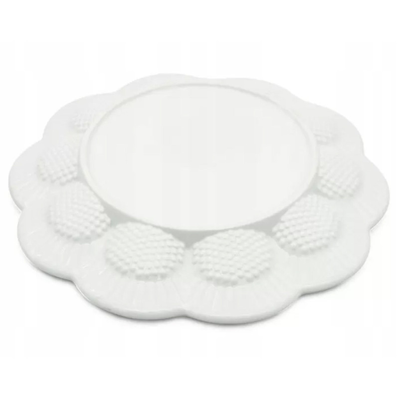 Talerz do jajek na Wielkanoc na 12 jajek porcelana biały Tragar TR 43407