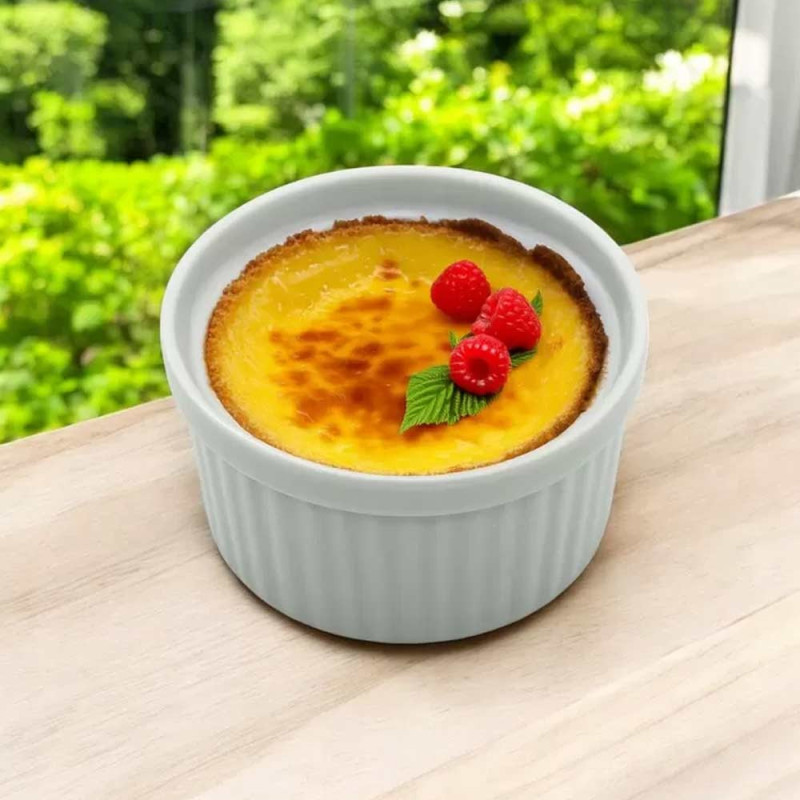 Kokilki do zapiekania 180 ml zestaw 10 sztuk salaterki miseczki pojemniki porcelanowe Brulee