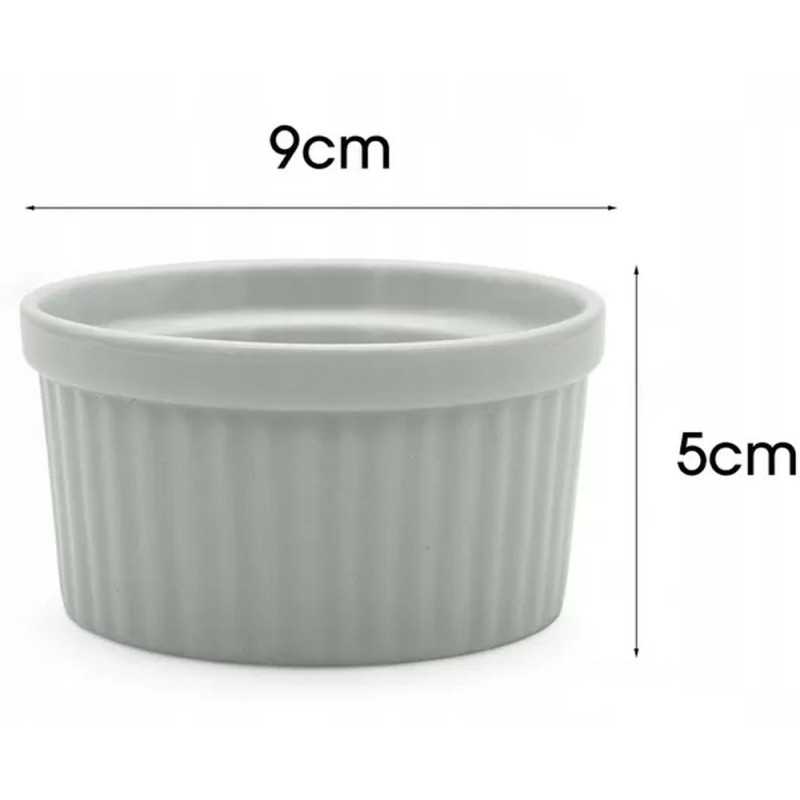 Kokilki do zapiekania 180 ml zestaw 10 sztuk salaterki miseczki pojemniki porcelanowe Brulee