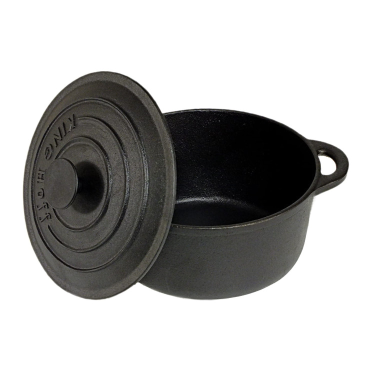 Garnek KingHoff KH 2253 -22 cm żeliwny 2,4 L  CIĘŻKI INDUKCJA GAZ