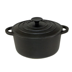 Garnek KingHoff KH 2254 -24 cm żeliwny 4,0 L Ciężki Indukcja Gaz Brytfanna