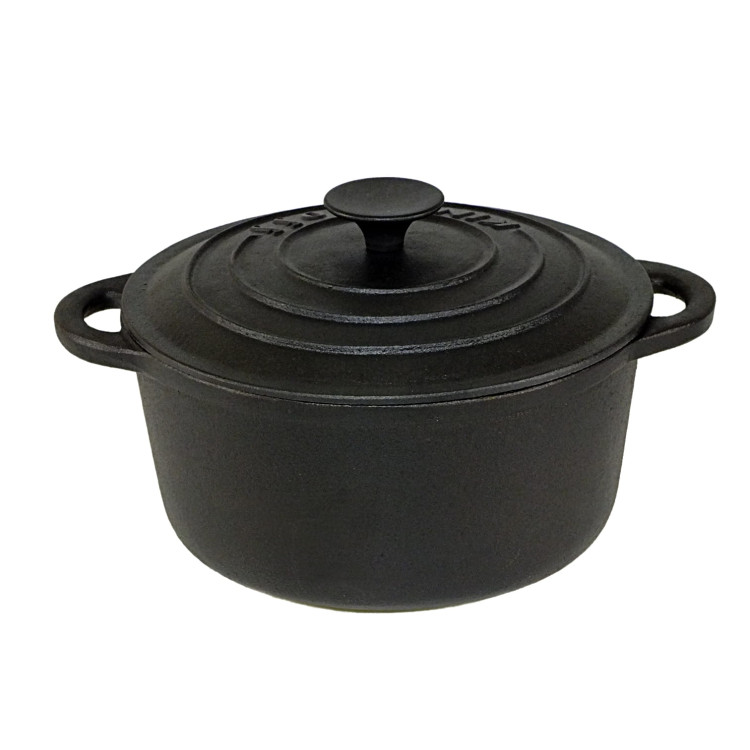 Garnek KingHoff KH 2254 -24 cm żeliwny 4,0 L Ciężki Indukcja Gaz Brytfanna