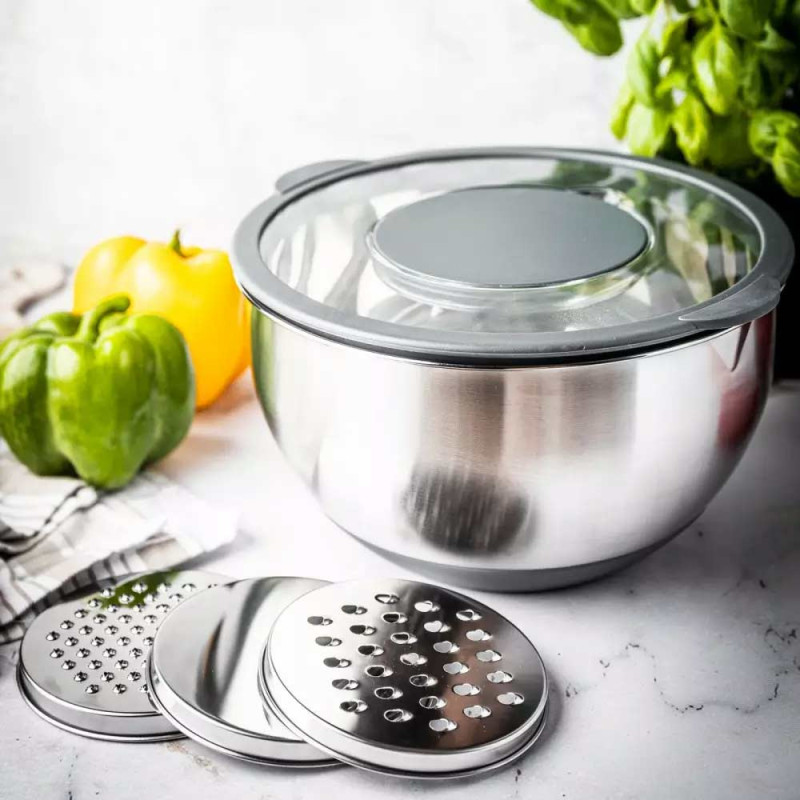 Miska kuchenna 5 L wielofunkcyjna 24 cm tarka do warzyw Kinghoff KH 1862