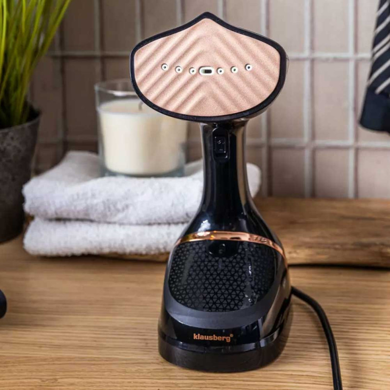 Parownica do pionowego prasowania ubrań 400 ml miedziany panel Klausberg KB 7778