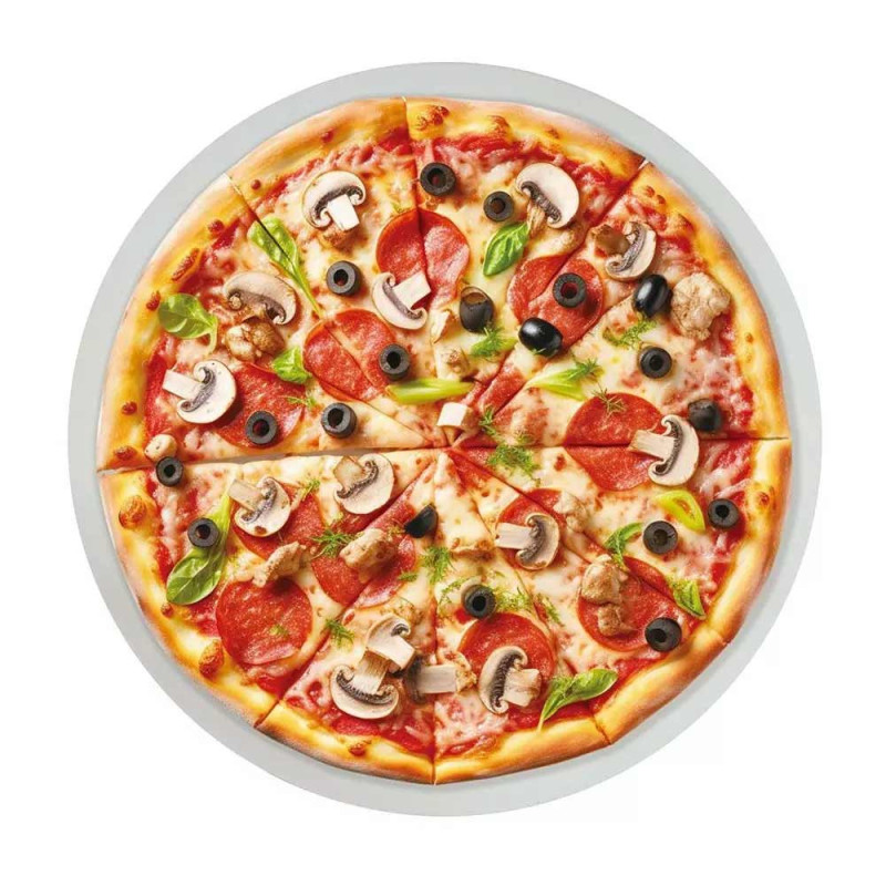Kamień szamotowy do pizzy 33cm z uchwytami piecznie serwowanie Klausberg KB 7788