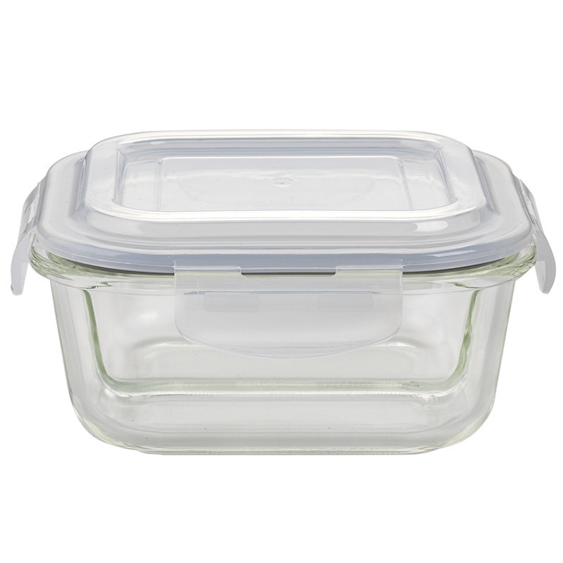 Pojemnik szklany dzielony dwukomorowy Florina Frigo 750 ml kwadratowy lunchbox hermetyczny